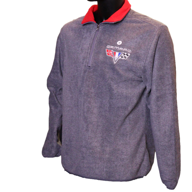 Camaro Sweater mit gesticktem Logo - in grau Camaro Sweater mit gesticktem Logo - in grau